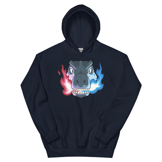 Eastinanddopey Fire Hoodie - Dark
